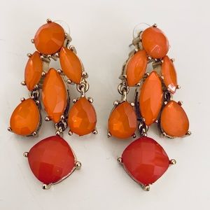 2.5” Chandelier Earrings, Coral